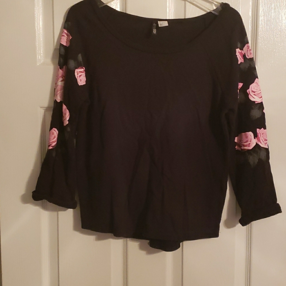 Black half sleeve shirt